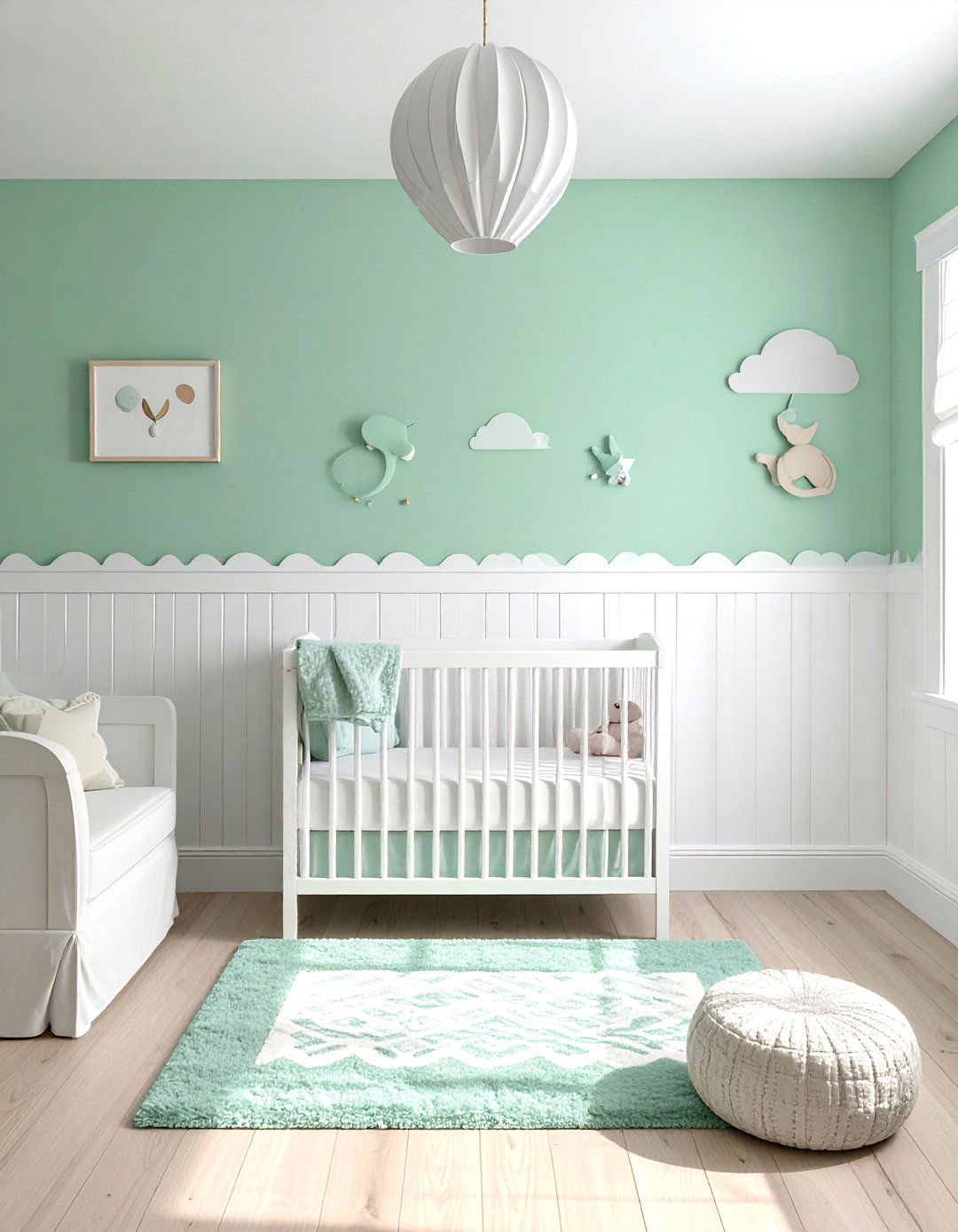 Scalloped Edge Wainscoting Nursery - 15 Wainscoting Nursery Ideas for a Classic Look