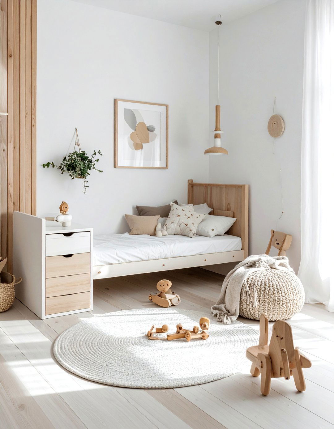 Scandinavian Minimalist - 40 Toddler Room Ideas for Fun and Functionality