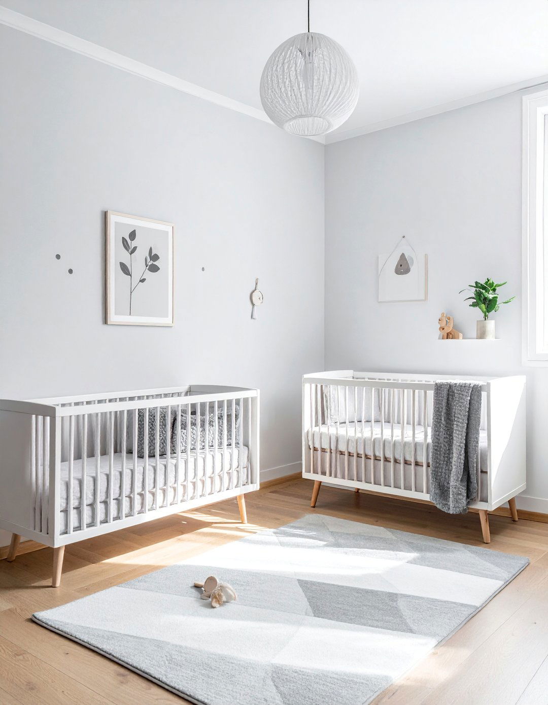 Scandinavian Simplicity - 25 Adorable Twin Nursery Ideas for Your Babies
