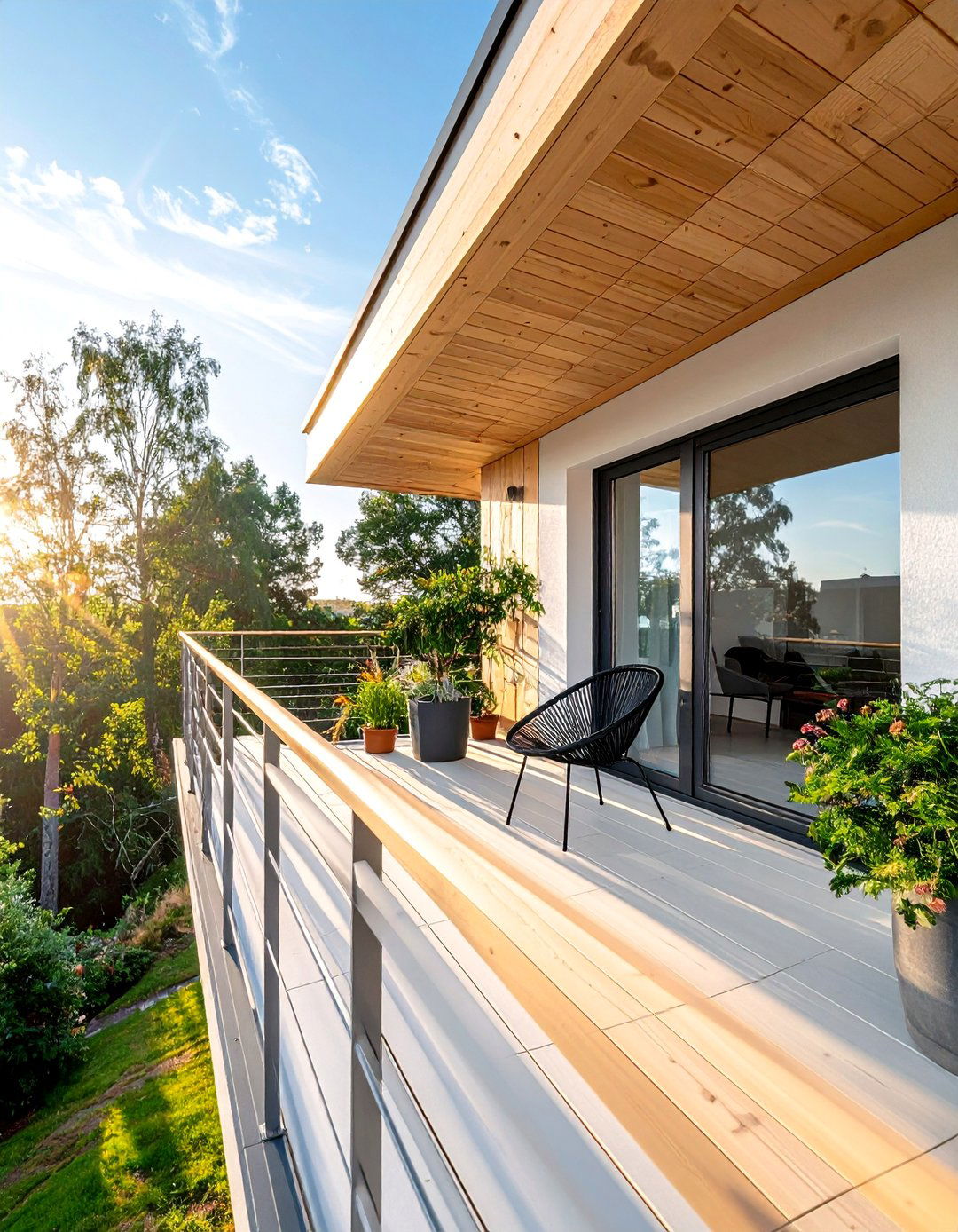 Scandinavian Style Dormer Balcony - 20 Dormer Balcony Ideas to Maximize Your Space
