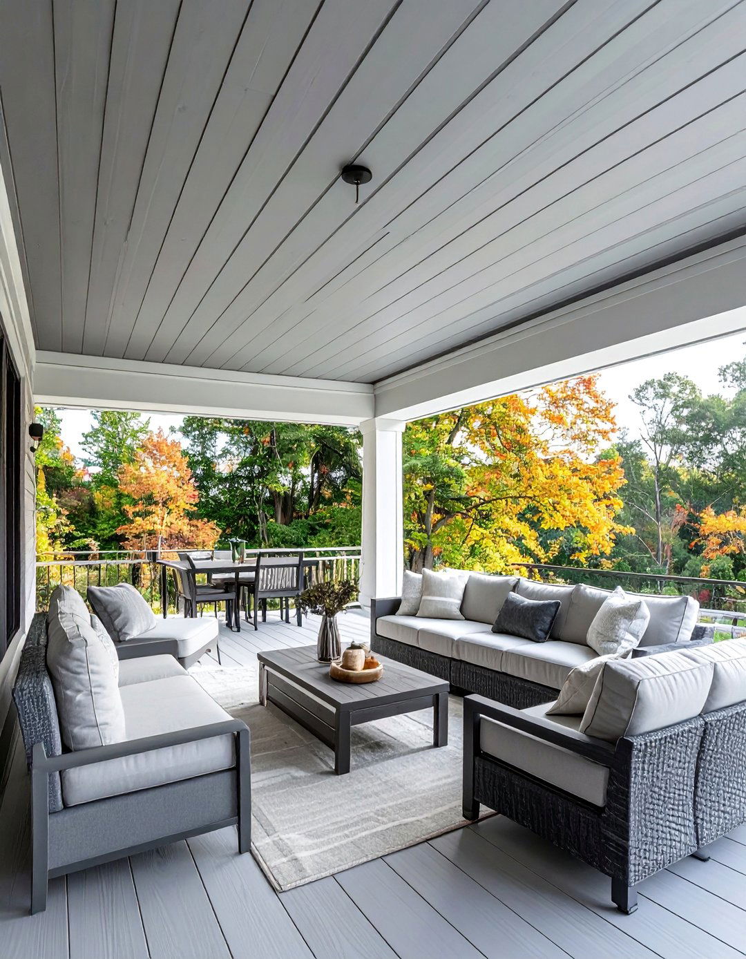 Seamless Tongue and Groove Vinyl Porch Ceiling - 20 Vinyl Porch Ceiling Ideas to Elevate Your Outdoor Space