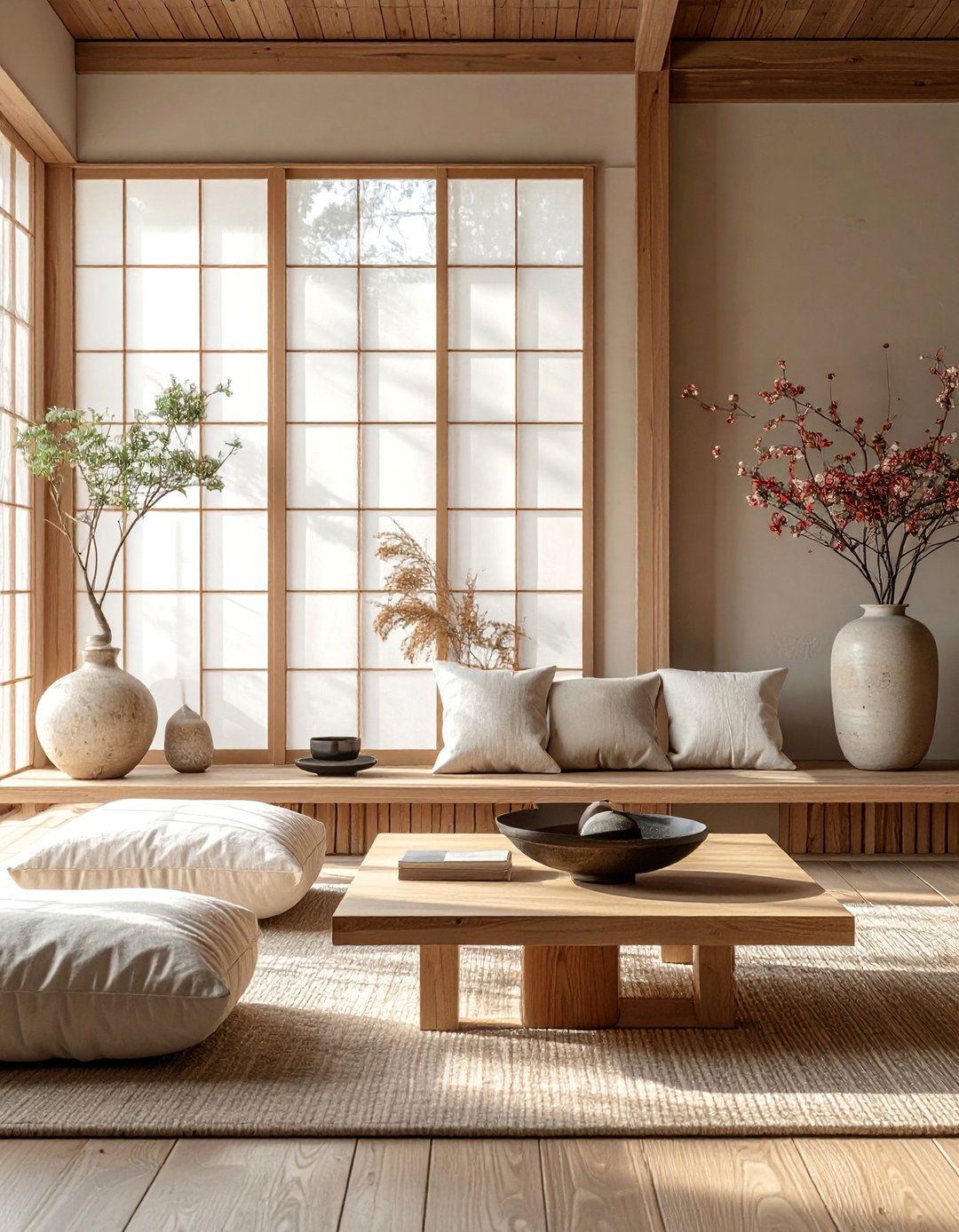 Seasonal Decor Rotation System - 25 Japanese Style Living Room Ideas for Zen Vibes