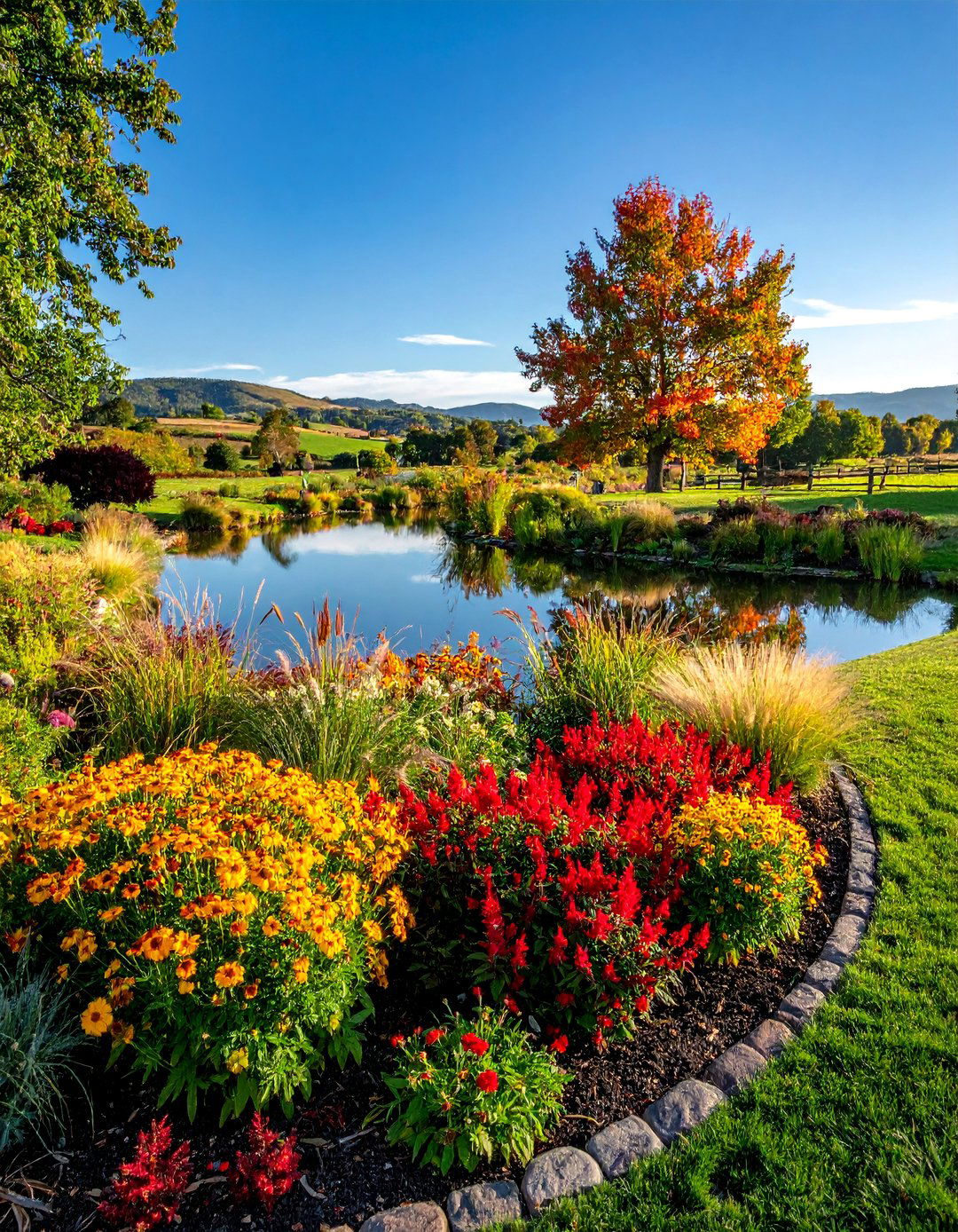 Seasonal Interest and Native Plant Borders - 15 Farm Pond Ideas to Enhance Your Rural Landscape