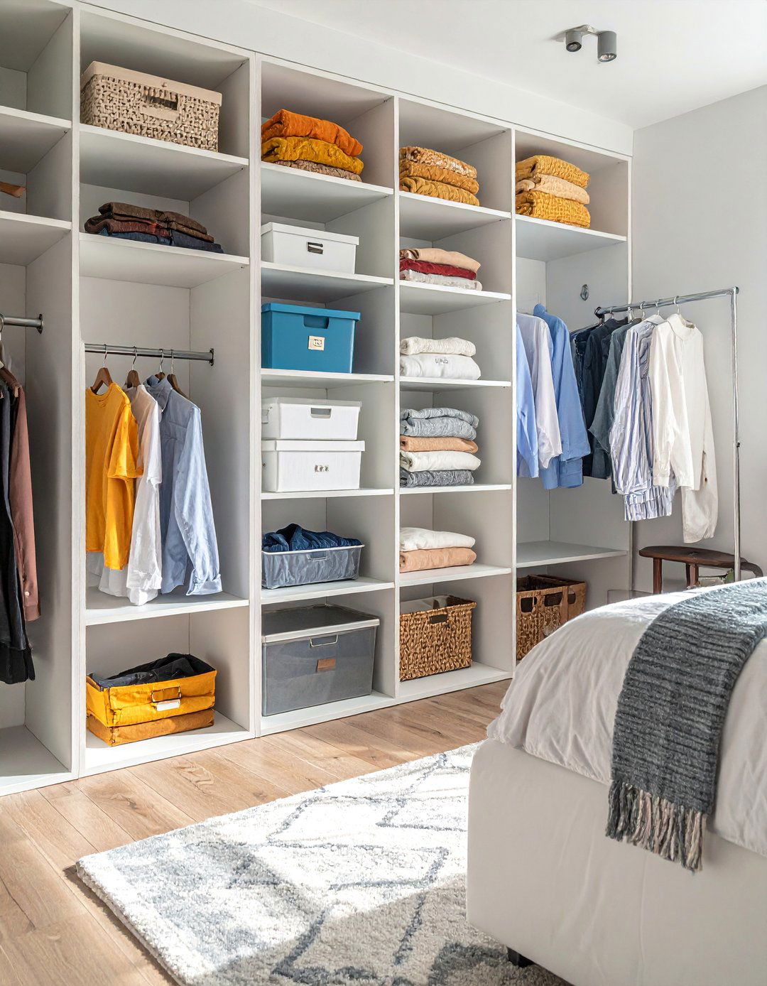 Seasonal Rotation System - 30 Open Closet Ideas for a Modern Wardrobe