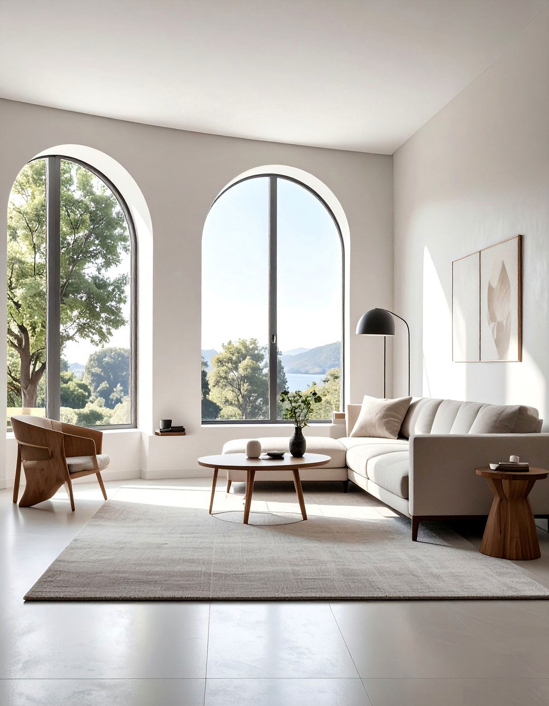 Segmental Arch Windows for Modern Minimalist Interiors - 30 Arch Window Design Ideas for Elegant Home Interiors