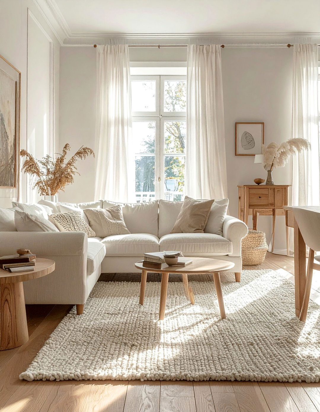 Serene Neutral Palette Parlor Room - 15 Parlor Room Ideas to Elevate Your Home's Elegance
