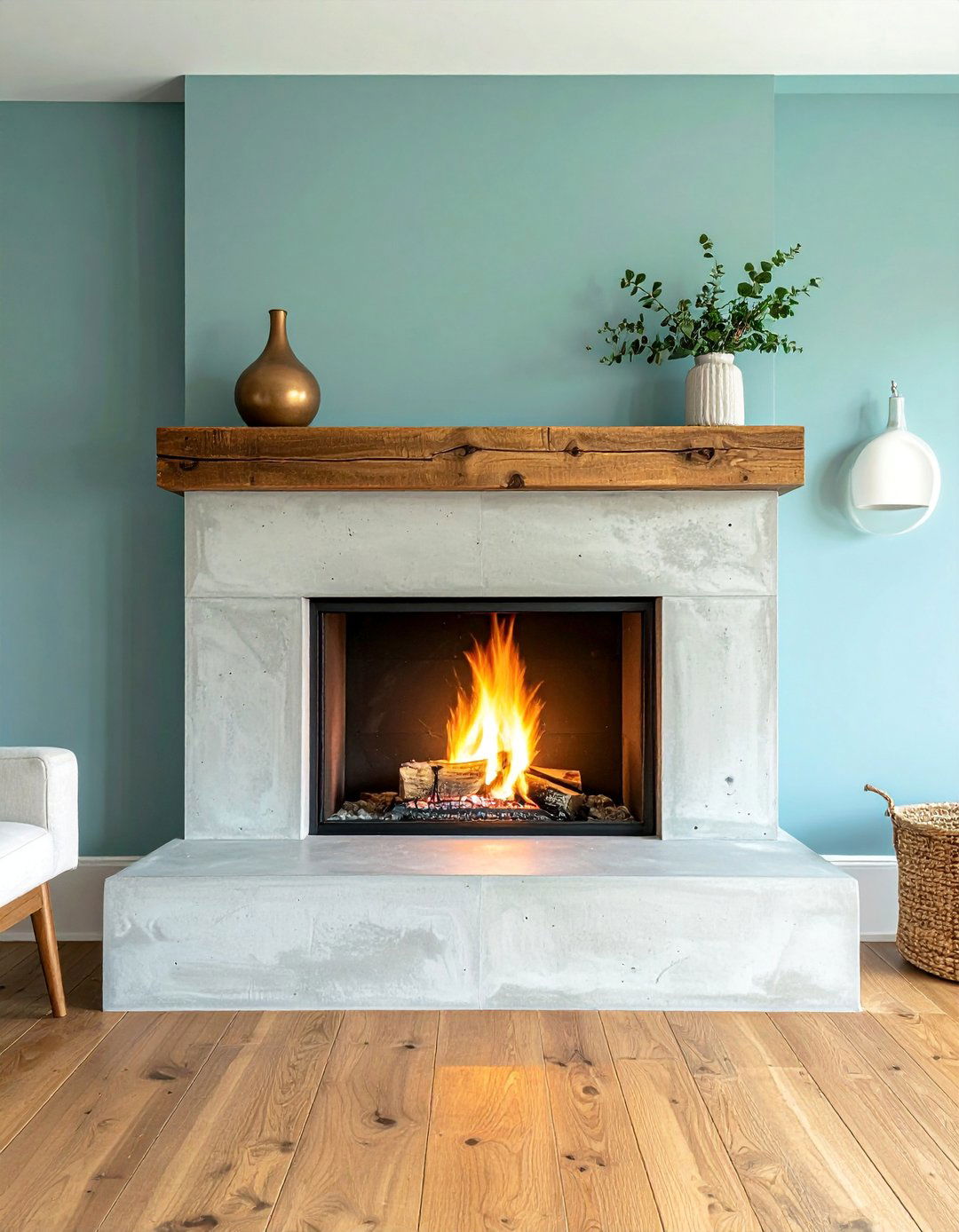 Simple Unadorned Fireplace Surrounds - 25 Joanna Gaines Living Room Ideas for Farmhouse Style