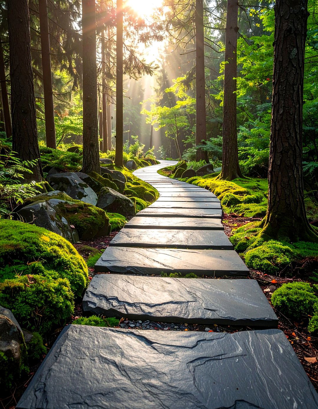 Slate Pathway Designs - 40 Stone Landscaping Ideas for a Beautiful Outdoor Space
