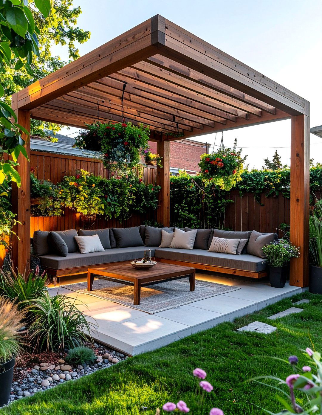 Small Space Corner Pergola Design - 40 Patio With a Pergola Ideas for Outdoor Living Spaces