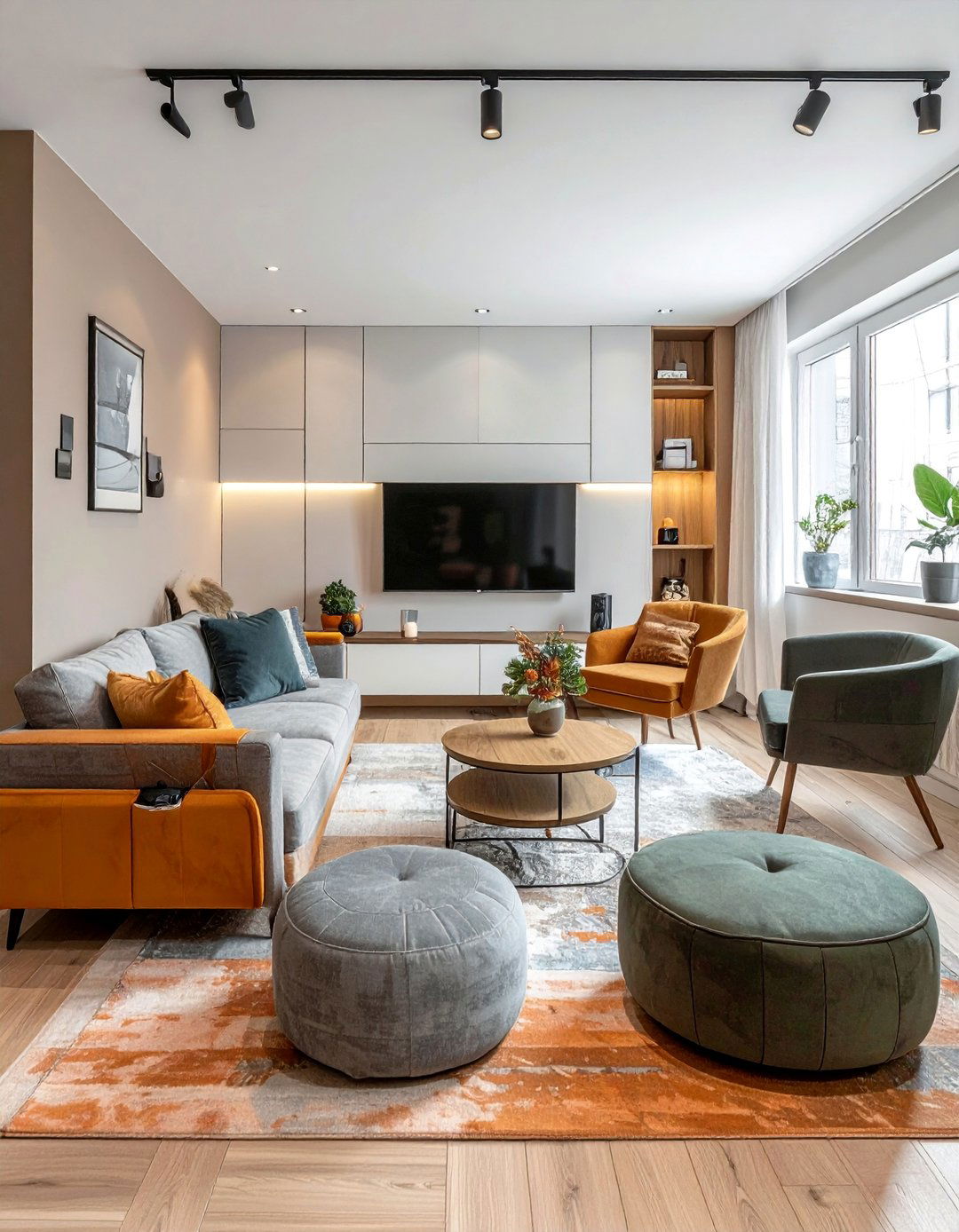 Small Space Maximizer Layout - 25 Functional Living Room Layout Ideas