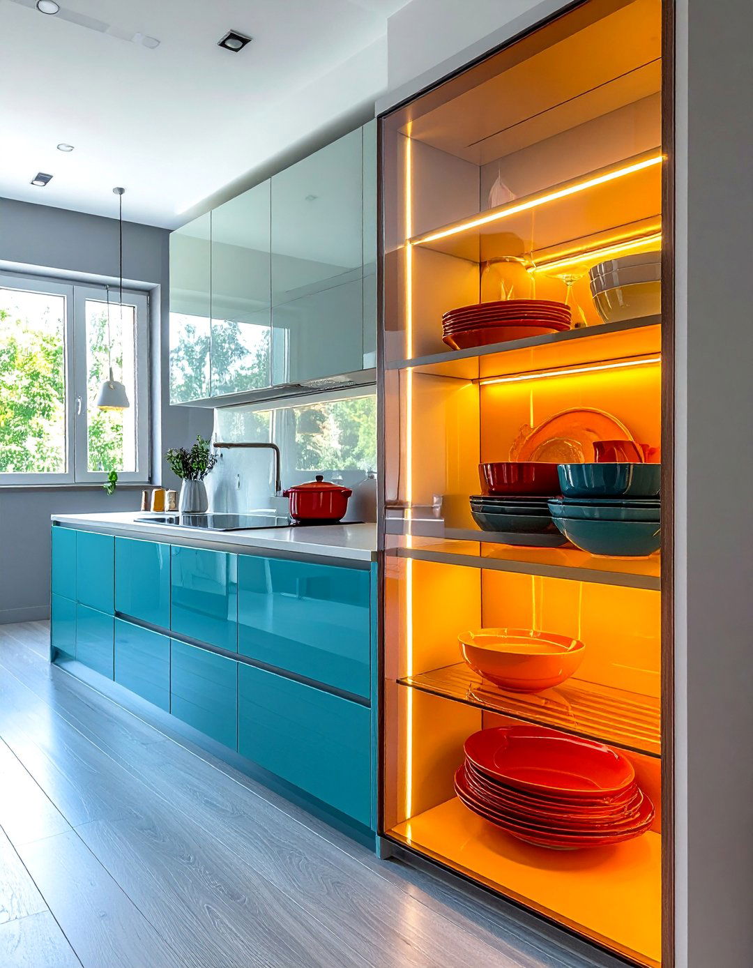 Smart Glass Kitchen Cabinets for Tech Savvy Homes - 20 Modern Style Glass Kitchen Cabinets for a Sleek Look