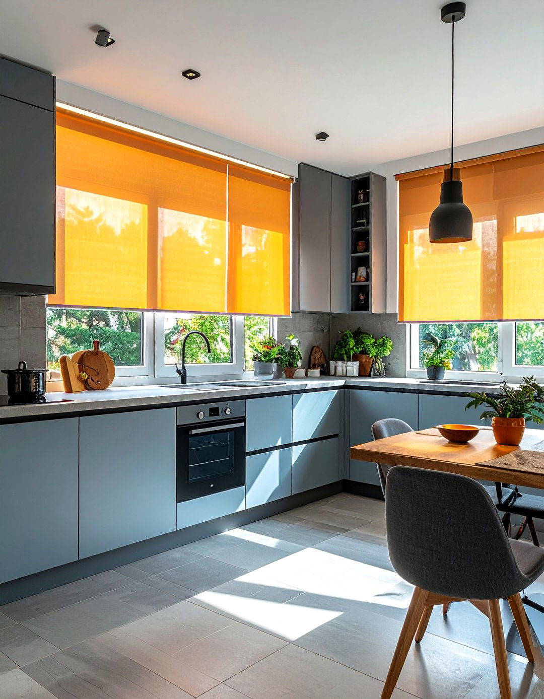 Smart Motorized Kitchen Window Automation - 15 Kitchen Blinds Ideas to Enhance Your Window Decor