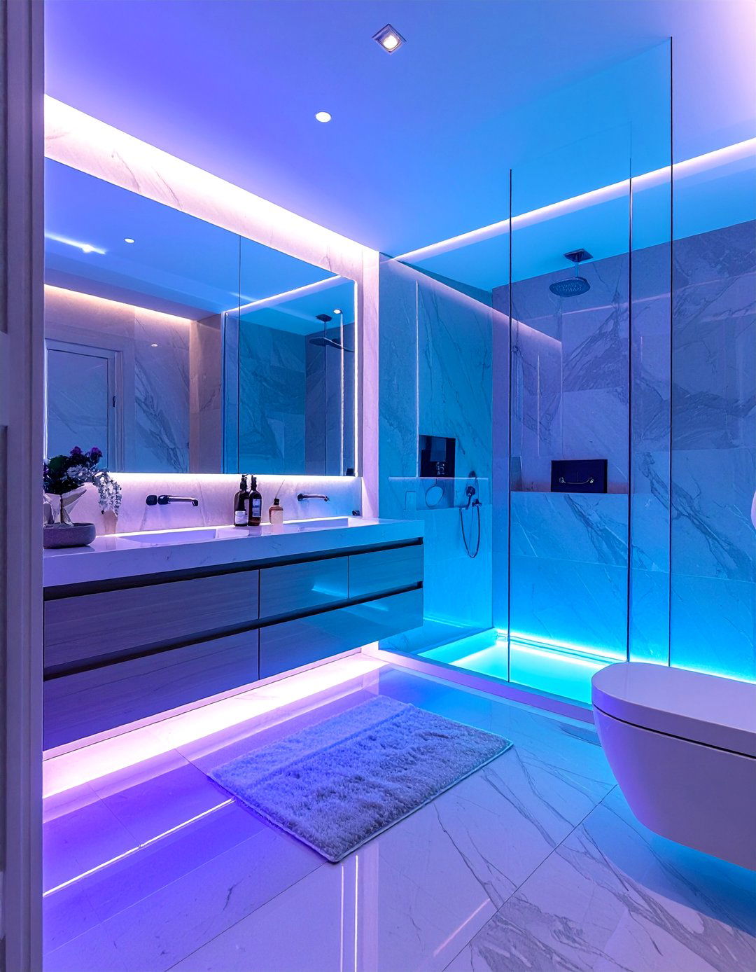 Smart Technology Integration - 40 Elegant Primary Bathroom Ideas for a Luxurious Space