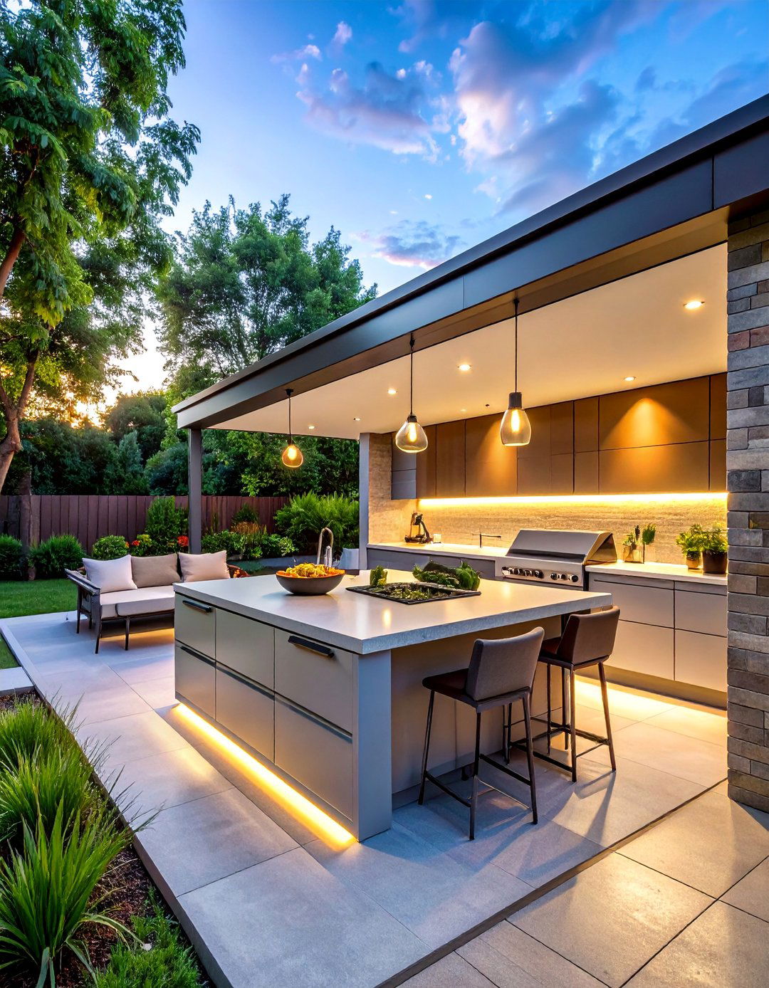 Smart Technology Integration Hubs - 20 Summer Kitchen Ideas for Outdoor Entertaining