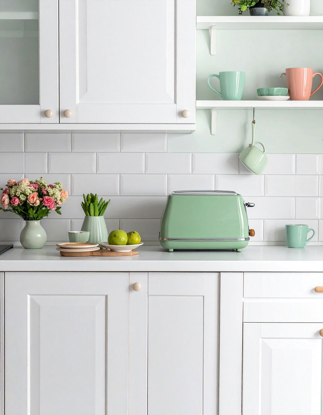 Sorbet Hued Kitchen Accessories - 25 Danish Pastel Room Ideas for a Soft, Minimalist Aesthetic