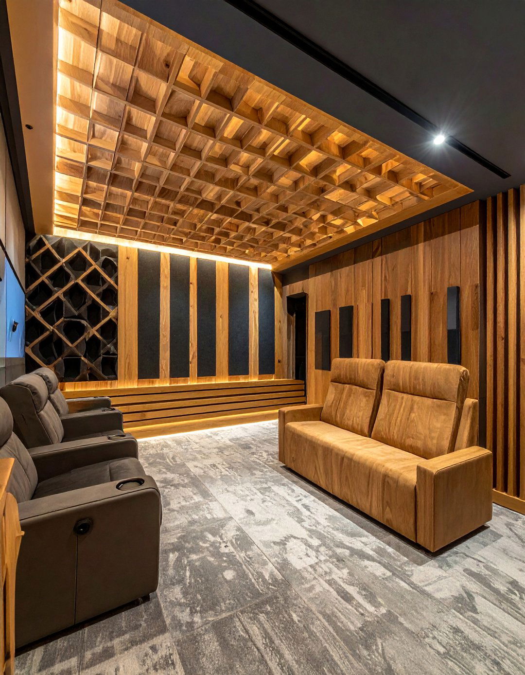 Sound Absorbing Acoustic Wood Slat Accent Wall - 40 Wood Slat Accent Wall Ideas for Your Home