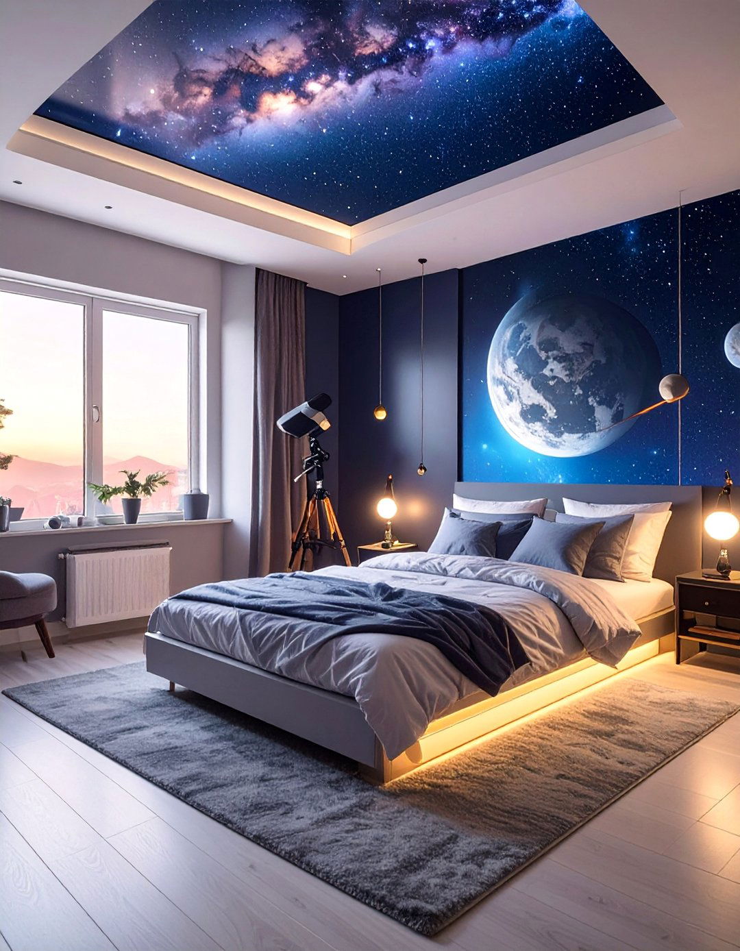 Space Explorer Command Center - 40 Teenage Boy Bedroom Ideas for a Cool and Functional Space