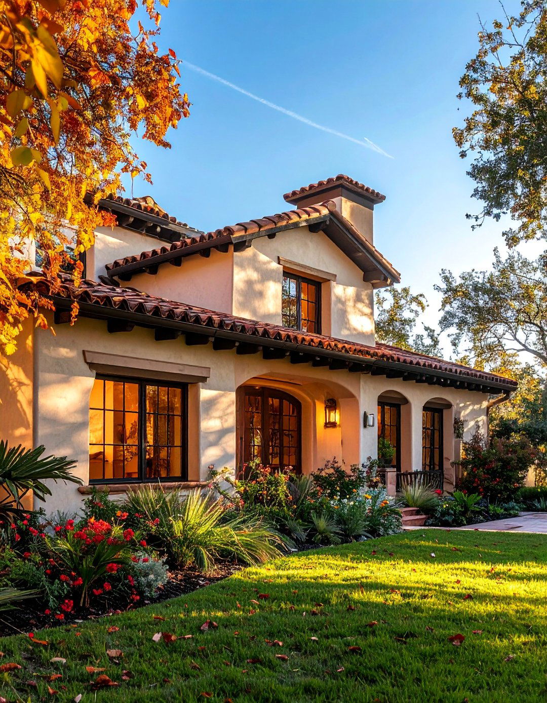 Spanish Style Home with Deep Set Window Casings - 40 Spanish Style Home Exterior Ideas for Timeless Charm