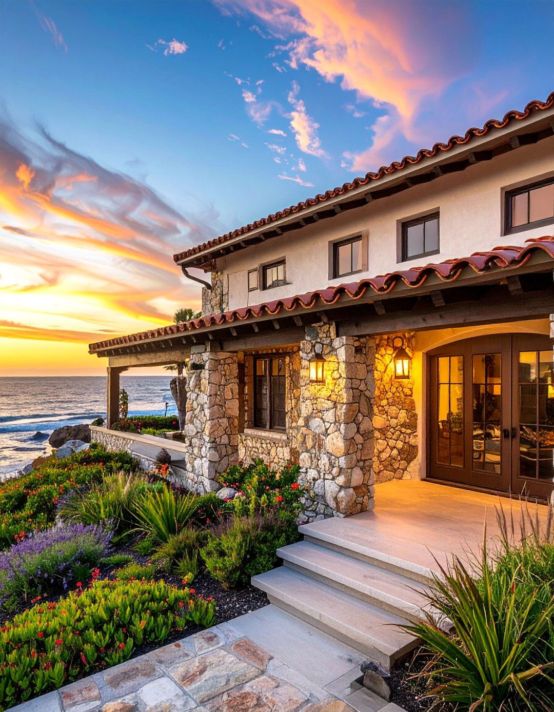 Spanish Style Home with a Coquina Stone Exterior - 40 Spanish Style Home Exterior Ideas for Timeless Charm