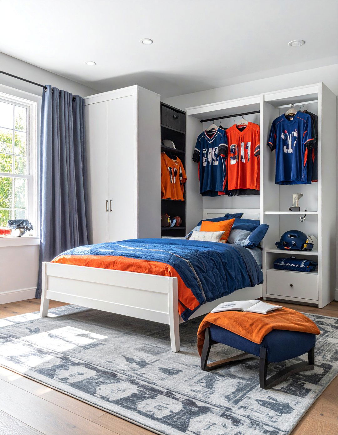 Sports Champion Showcase - 40 Teenage Boy Bedroom Ideas for a Cool and Functional Space