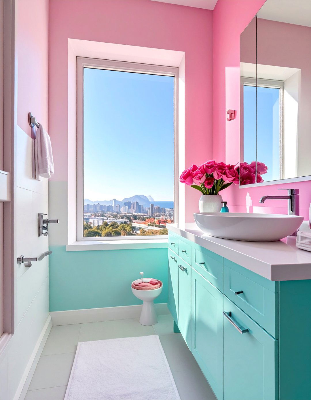 Spray Frosting Applications - 30 Bathroom Window Treatment Ideas for Privacy