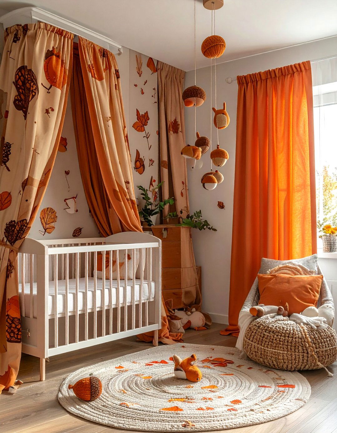 Squirrel and Acorn Motifs Woodland Nursery - 25 Woodland Nursery Ideas for a Cozy Baby Room