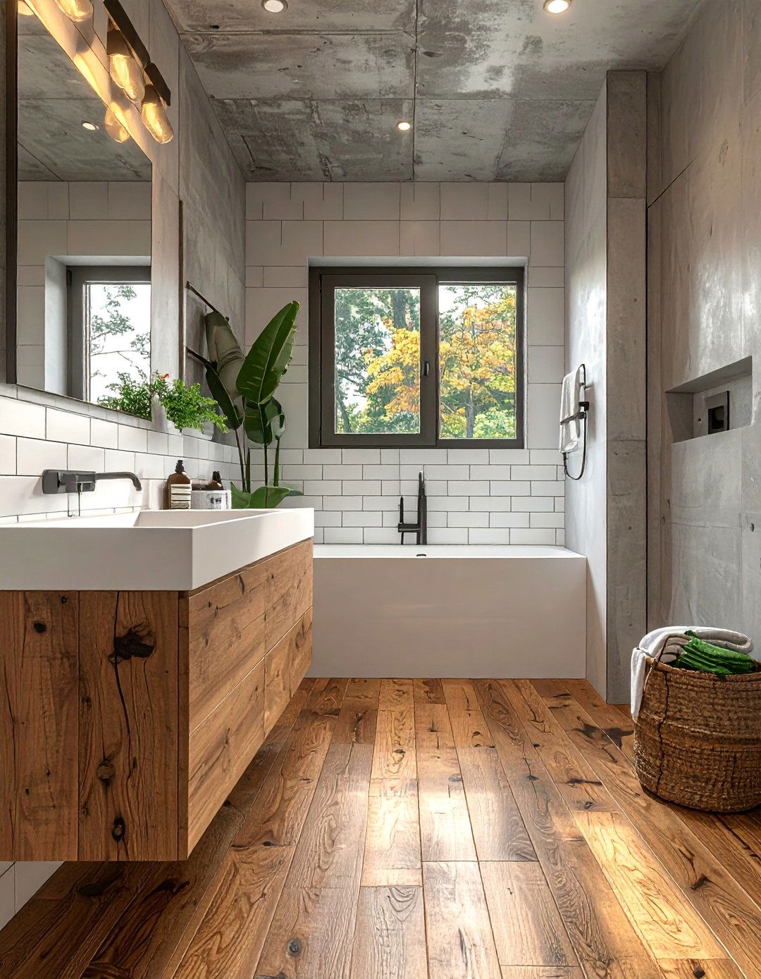 Stamped Concrete Bathroom Floors - 30 Concrete Bathroom Ideas for a Modern Look
