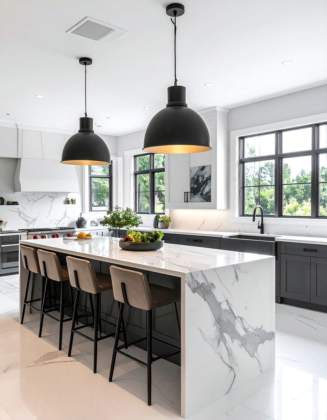 Statement Pendant Lighting Over Key Areas - 20 Nancy Meyers Interior Design Ideas for Cozy Spaces