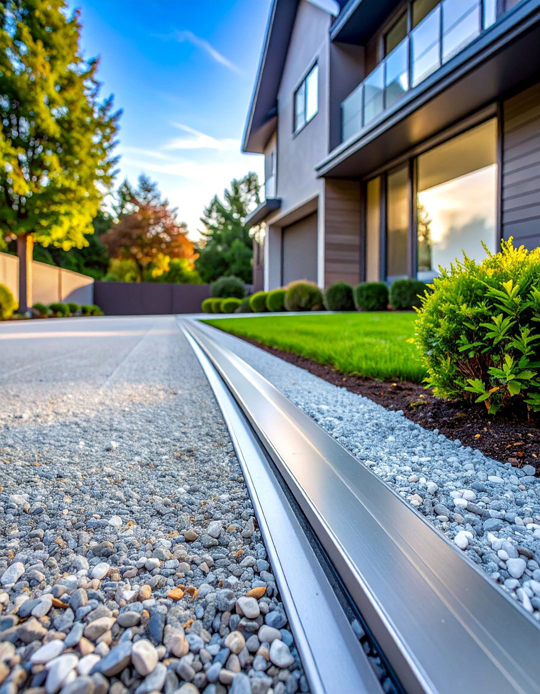 Steel Strip Edging Systems - 25 Gravel Driveway Edging Ideas for a Polished Finish