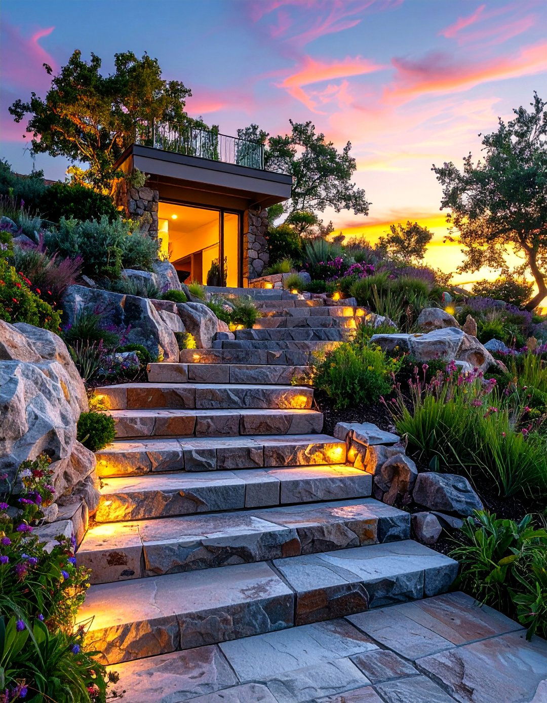 Stone Steps and Staircases - 40 Stone Landscaping Ideas for a Beautiful Outdoor Space