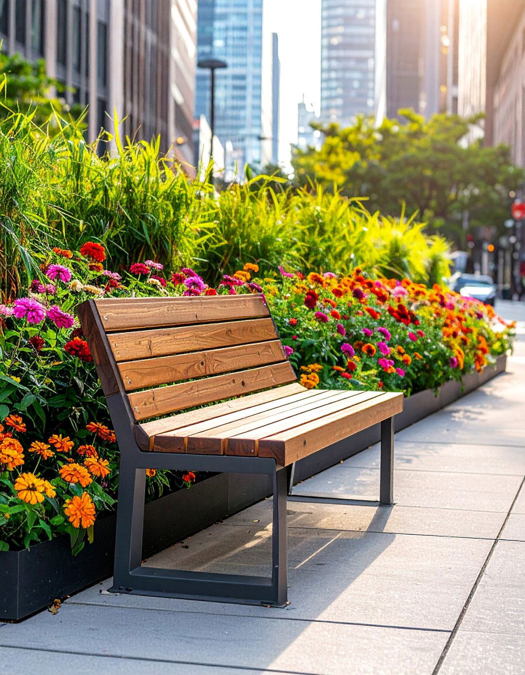 Street Planters with Integrated Seating - 20 Street Planters to Beautify Your Neighborhood