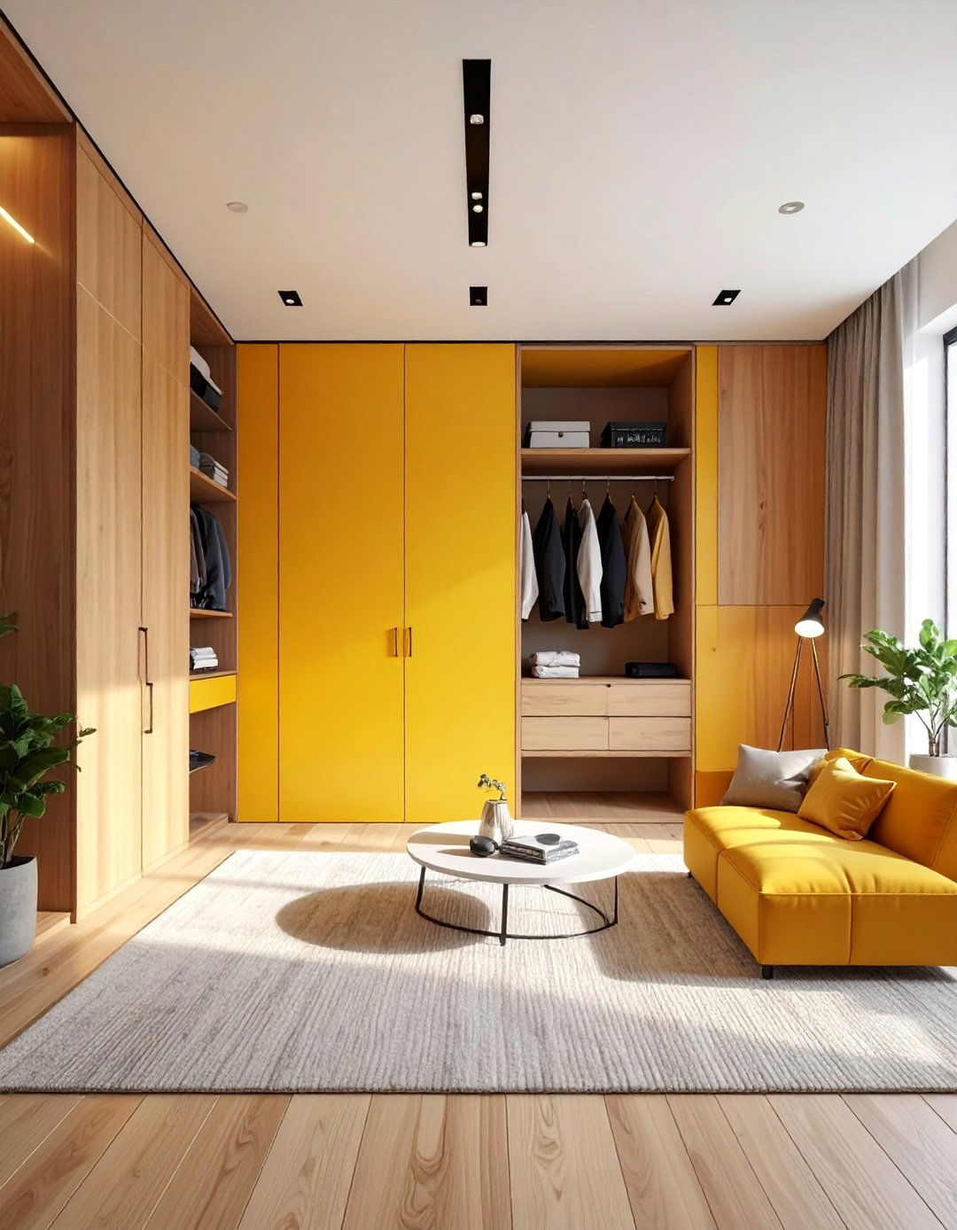 Studio Apartment Integration - 30 Open Closet Ideas for a Modern Wardrobe