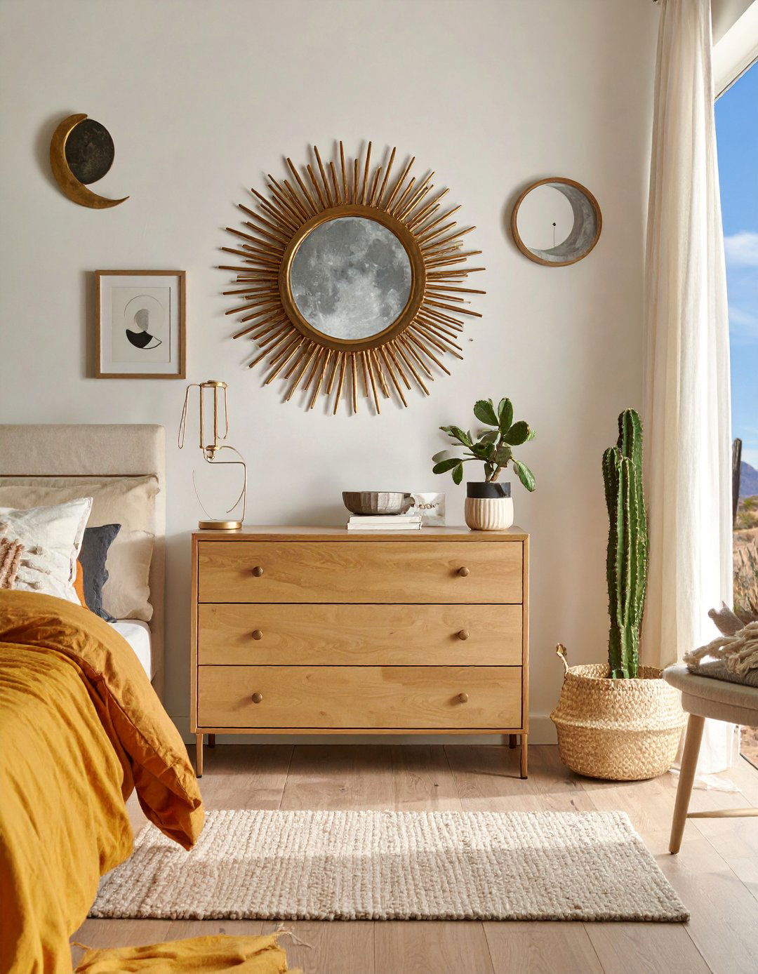 Sun and Moon Themed Decor Accents - 20 Desert-Themed Room Ideas for a Unique Aesthetic