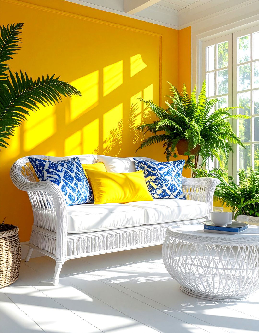 Sunny Yellow Sunroom - 20 Sunroom Color Ideas to Brighten Your Indoor-Outdoor Space