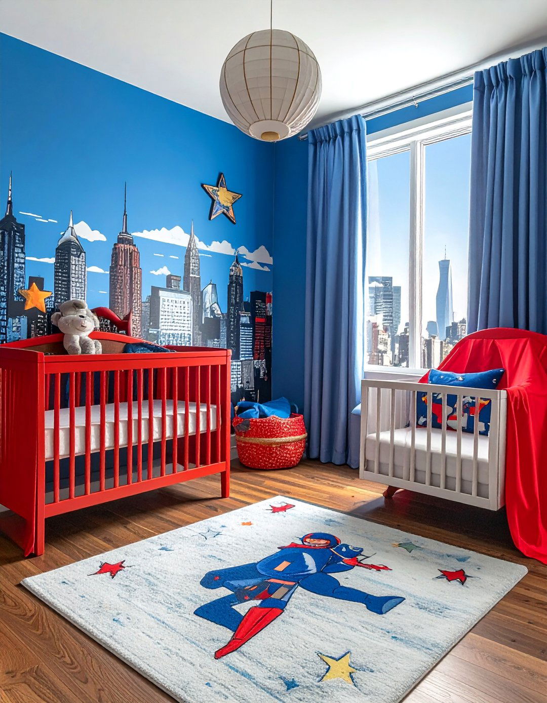Superhero Adventure Zone - 25 Adorable Twin Nursery Ideas for Your Babies