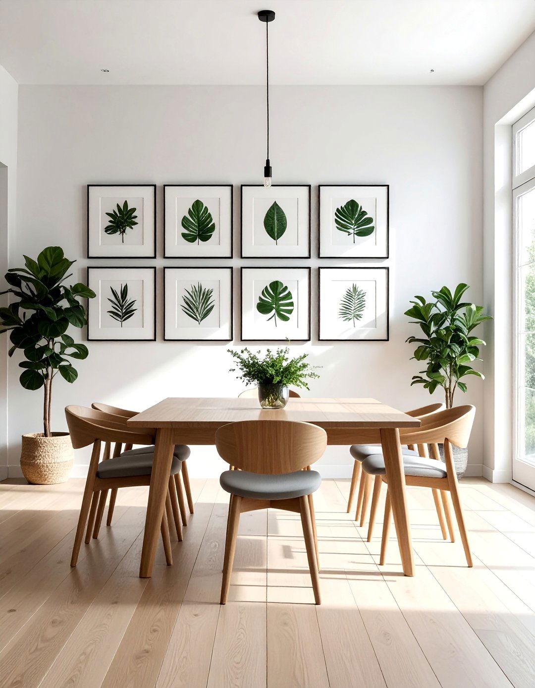 Symmetrical Grid Dining Room Gallery Wall - 20 Dining Room Gallery Wall Ideas for Stylish Decor