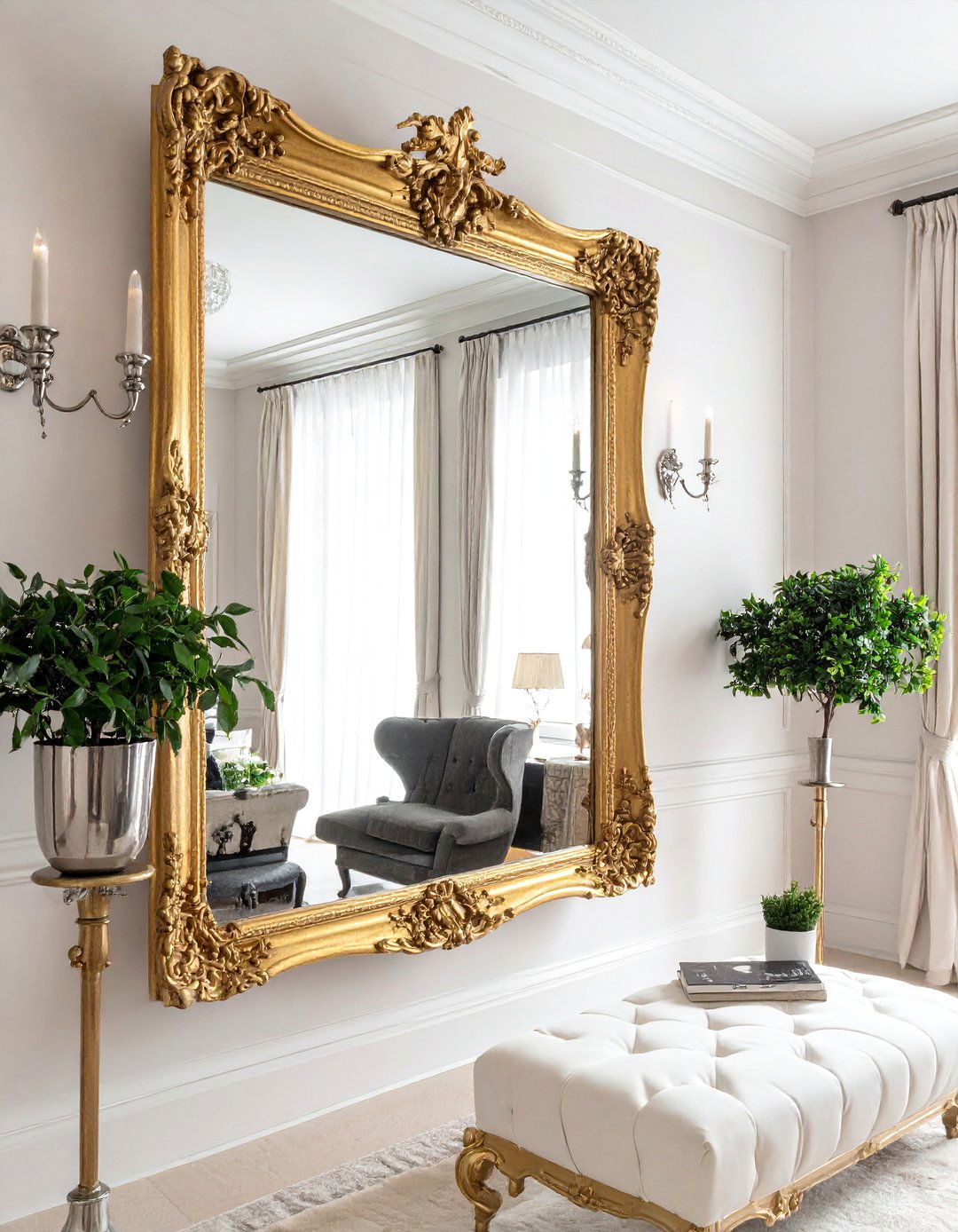 Symmetrical Placement of Wall Sconces - 15 Elegant Symmetrical Living Room Ideas for Balance