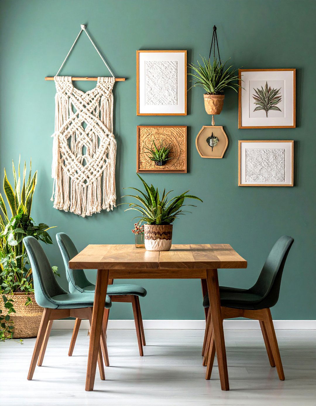 Textural Art Dining Room Gallery Wall - 20 Dining Room Gallery Wall Ideas for Stylish Decor