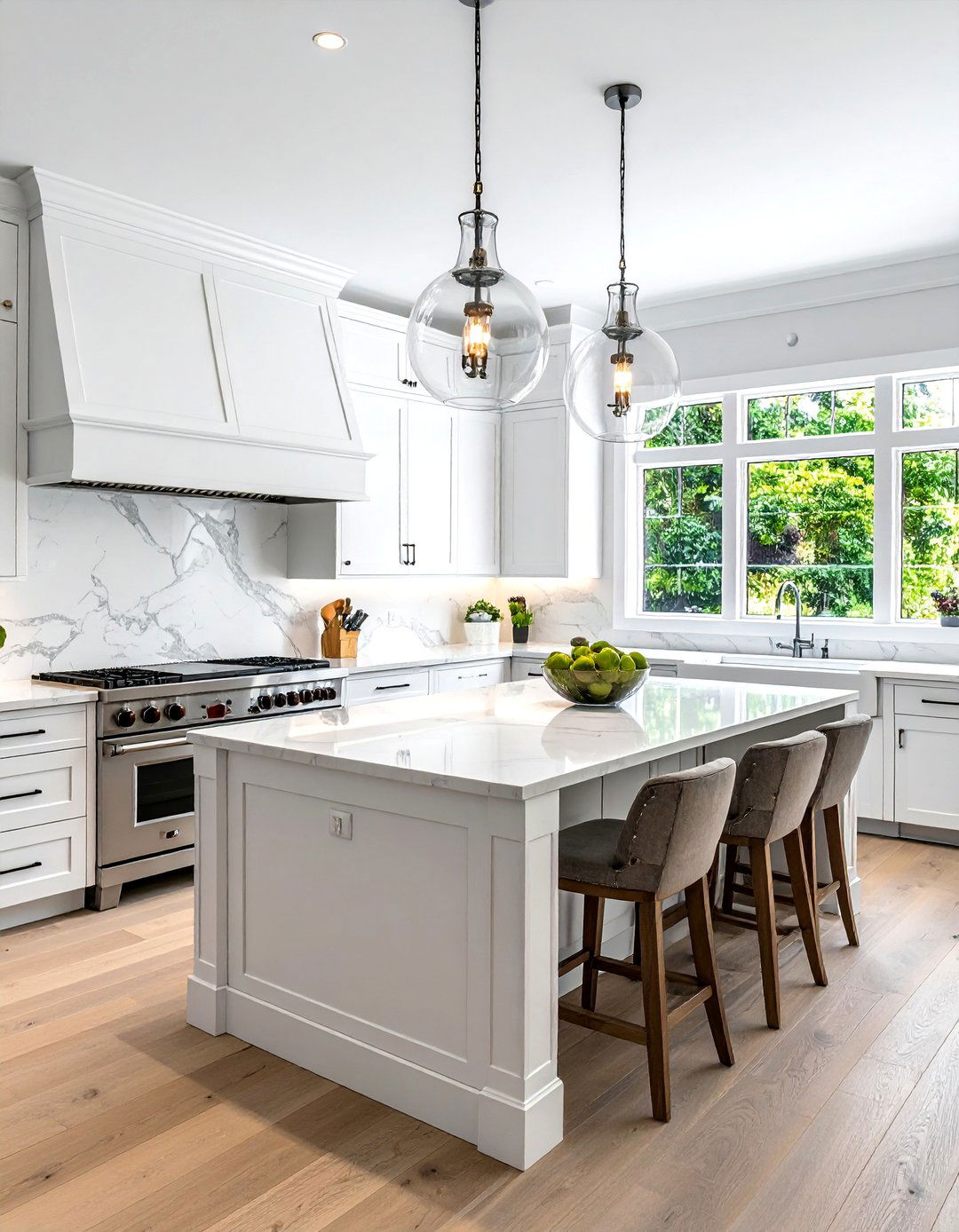The Expansive White Kitchen with a Large Island - 20 Nancy Meyers Interior Design Ideas for Cozy Spaces