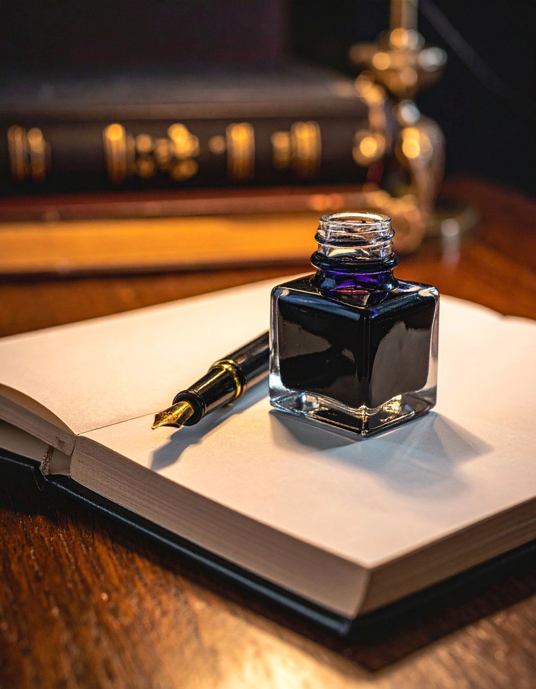 The Scholarly Appeal of a Fountain Pen Set - 20 Dark Academia Home Office Ideas for a Moody Vibe