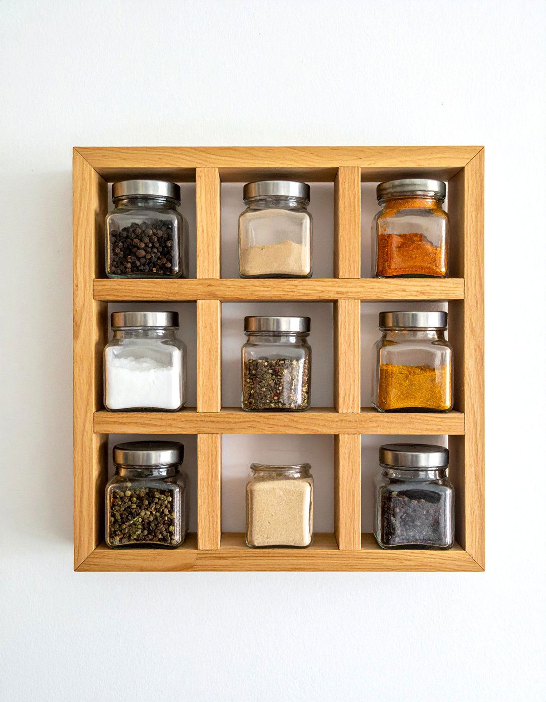 Tic Tac Toe Wall Spice Rack - 40 Creative Spice Rack Ideas for Organized Kitchens