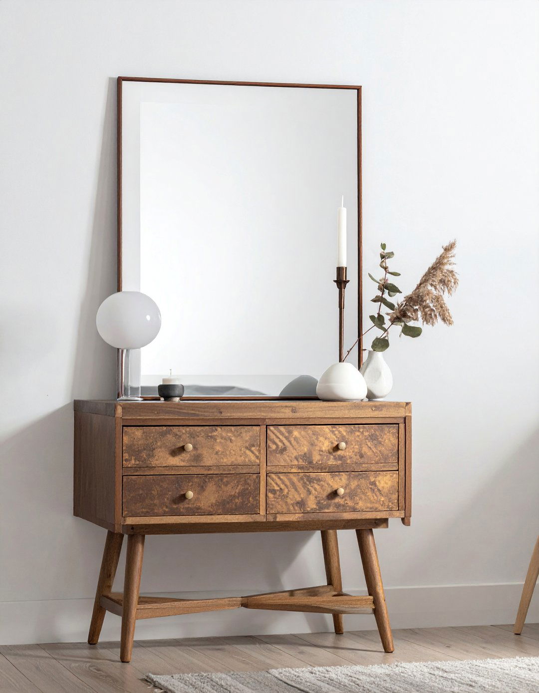Tinted Mirror Contemporary Subtlety - 15 Mirror Behind Nightstand Design Ideas for Style