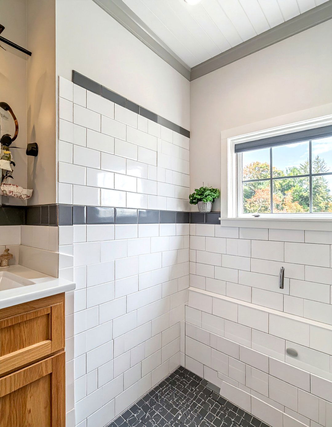 Traditional Bathroom with Subway Tile Walls - 20 Traditional Bathroom Ideas for a Classic and Elegant Space