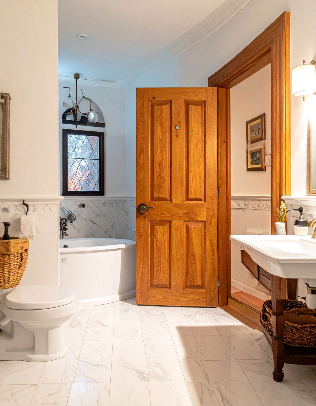 Traditional Bathroom with a Separate Water Closet - 20 Traditional Bathroom Ideas for a Classic and Elegant Space
