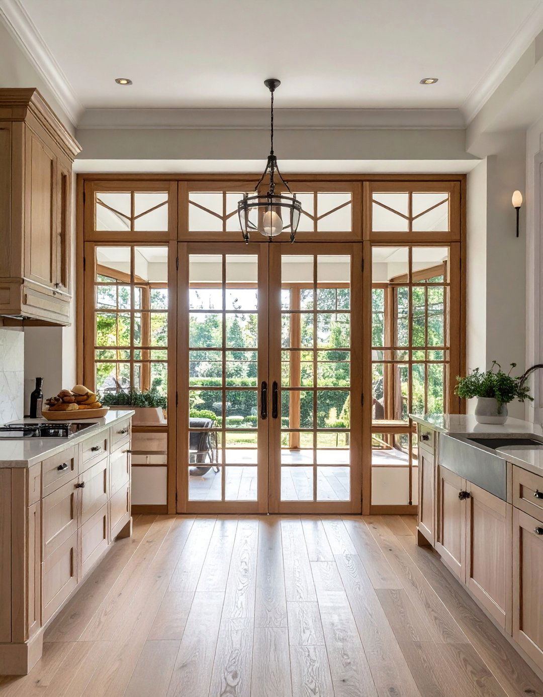 Traditional Mullion Pattern Glass Doors - 15 Kitchen Cabinets With Glass Doors for a Modern Look