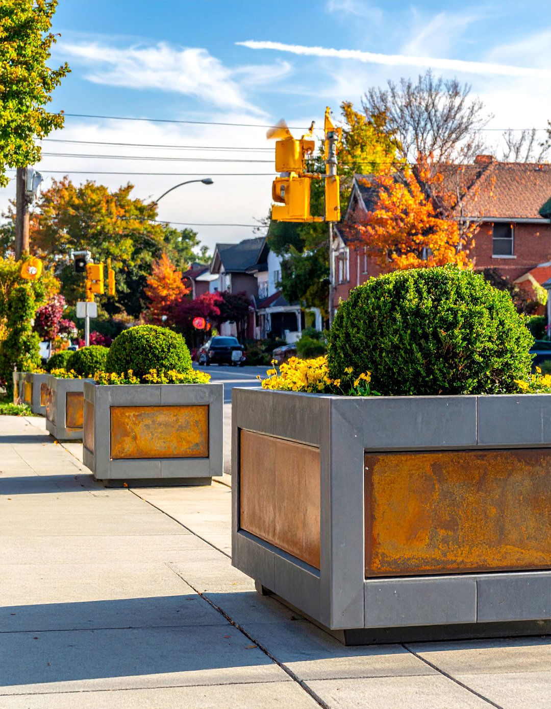 Traffic Calming Street Planters - 20 Street Planters to Beautify Your Neighborhood
