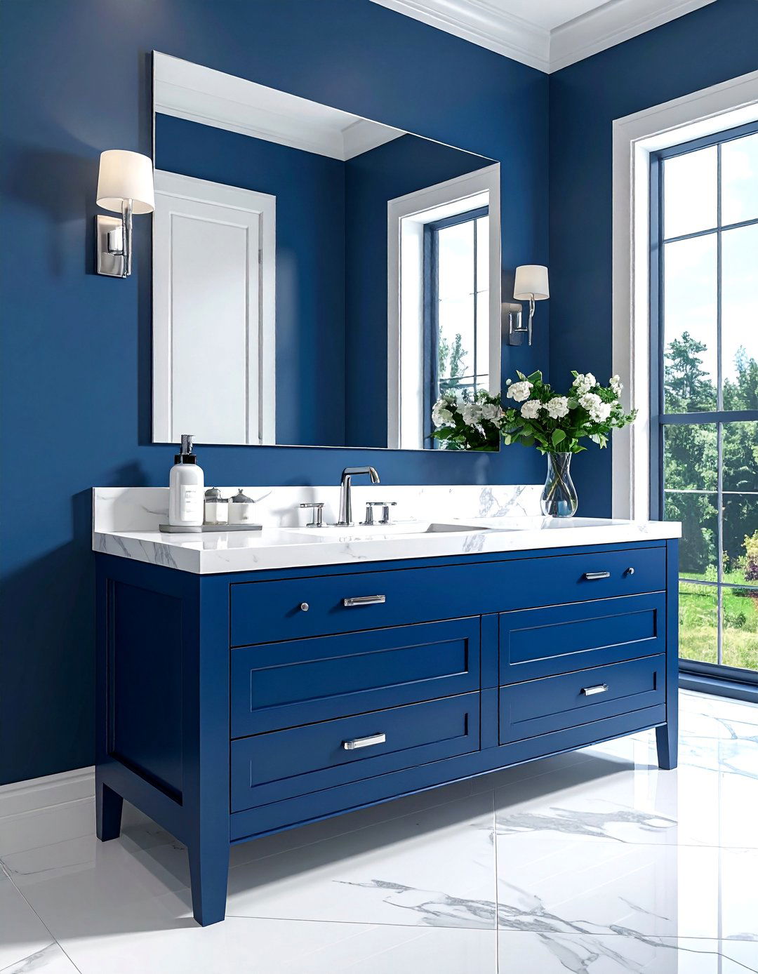 Transitional Bathroom with a Shaker Style Vanity - 30 Transitional Bathroom Ideas for a Modern Yet Classic Look