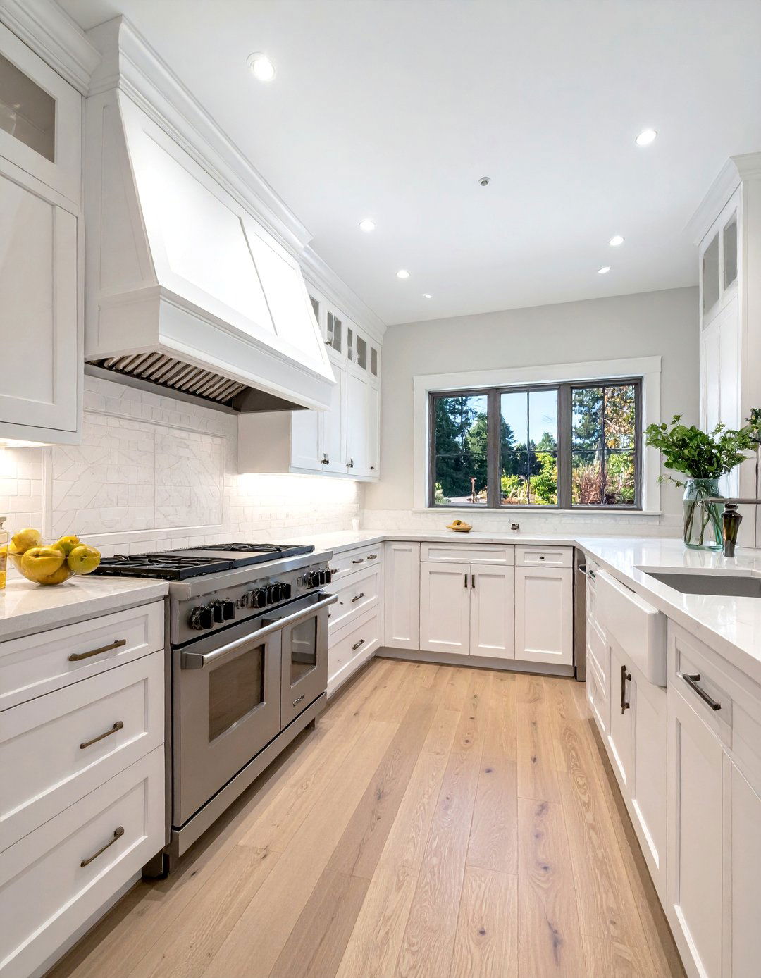 Transitional Kitchens with Stainless Steel Appliances and Crown Molding - 25 Kitchens With Stainless Steel Appliances Ideas