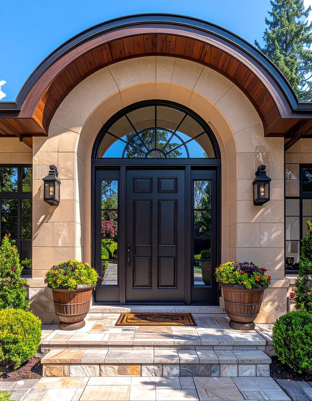 Transom Arch Windows Above Entry Doors - 30 Arch Window Design Ideas for Elegant Home Interiors