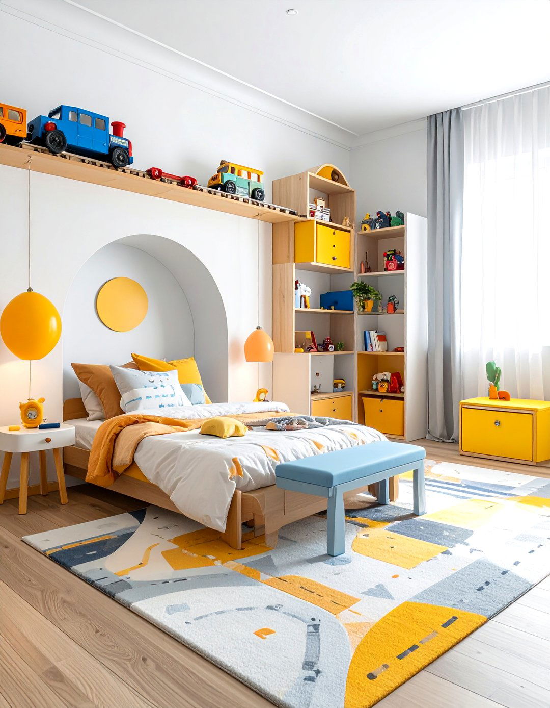 Transportation Hub - 40 Toddler Room Ideas for Fun and Functionality
